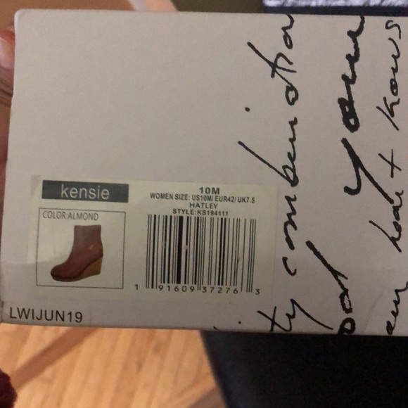 Kensie Hatley Wedge Bootie - Picture 8 of 8